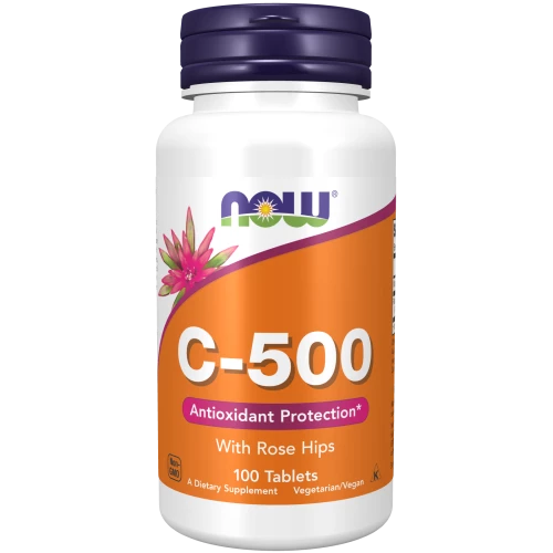 NOW - Vitamin C-500 with Rose Hips - 100 tabletek